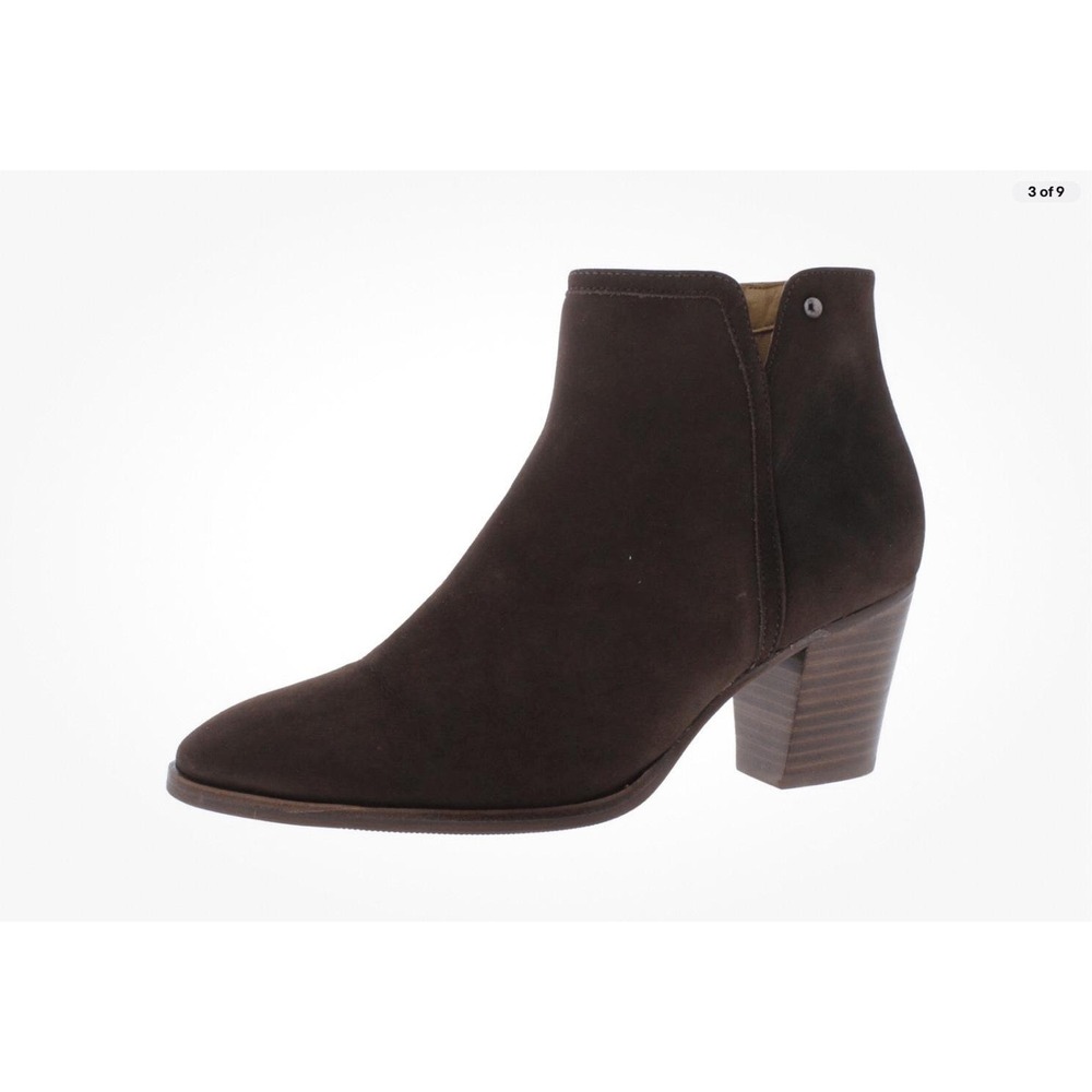 Driver Club USA Womens‎ St. James Leather Ankle Booties Brown Nubuck 7 - Picture 6 of 7